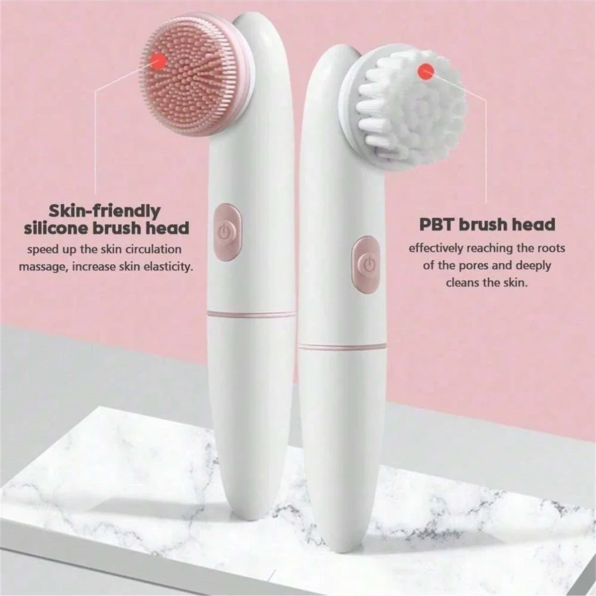 Face Beauty Electric facial cleaning brush facial exfoliator, sonic vibration rotating facial cleanser, skincare tools