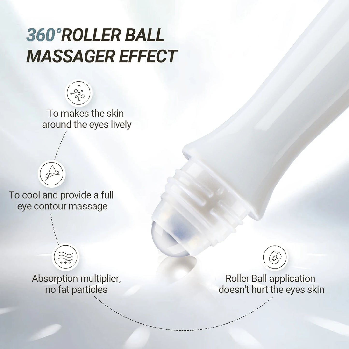 Dual care, with retinol and caffeine, brings radiance to the eyes