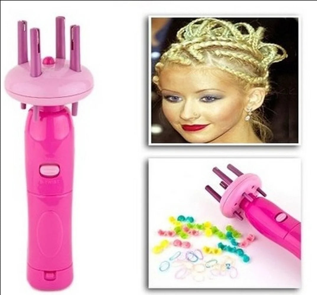 Professioanl Women Portable Electric Automatic DIY Hairstyle Tool Braid Machine Hair Weave Roller Twist Braider Device Kit