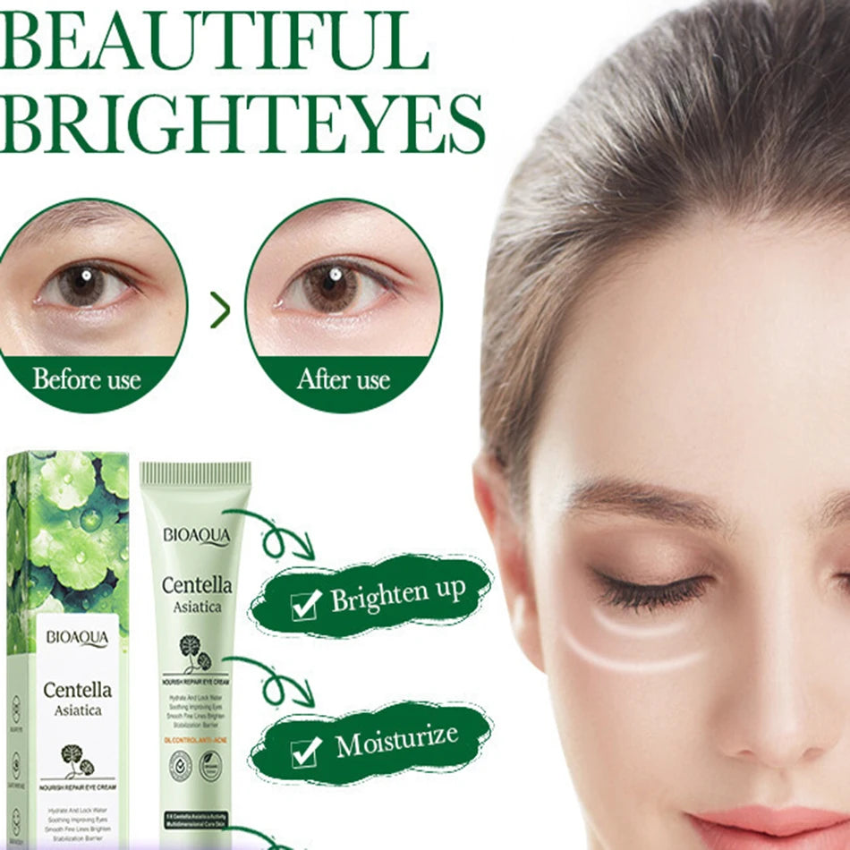Centella Asiatica Eye Cream Anti Dark Circles Eyes Bags Moisturizing Anti Wrinkle Anti-aging Beauty Eyes Skin Care Products