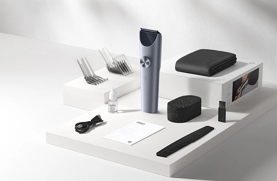Xiaomi Mijia Hair Clipper 2 Hair Trimmer Professional Beard Cut Machine IPX7 Waterproof Wireless Haircut Machine Mijia Clipper 2