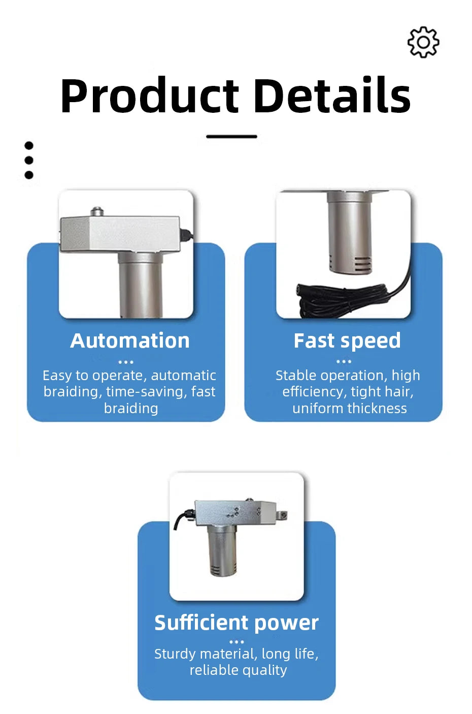 Portable Automatic Braiding Machine Electric Hair Tools Fast Braiding Machine For DIY Hair Styling Dreadlocks Braiding