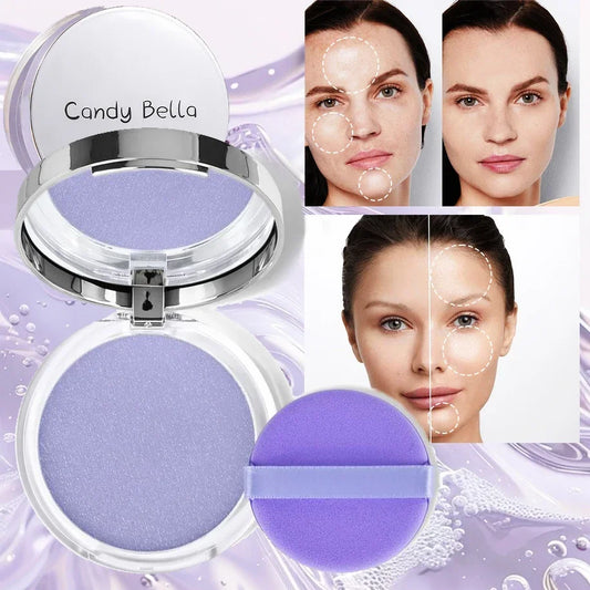 Candy Bella Violet&Blue Cream To Powder Skin-friendly Skin Natural Face Long Lasting Oil-controlling Contouring Powder Cosmetics