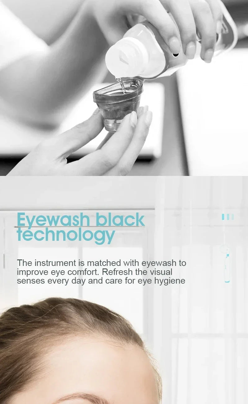 Electric 3in1 Eye Care Ultrasonic Eye Wash Water Sonic Wash Water Relieves Fatigue, Moisturizes S and Beautifies S
