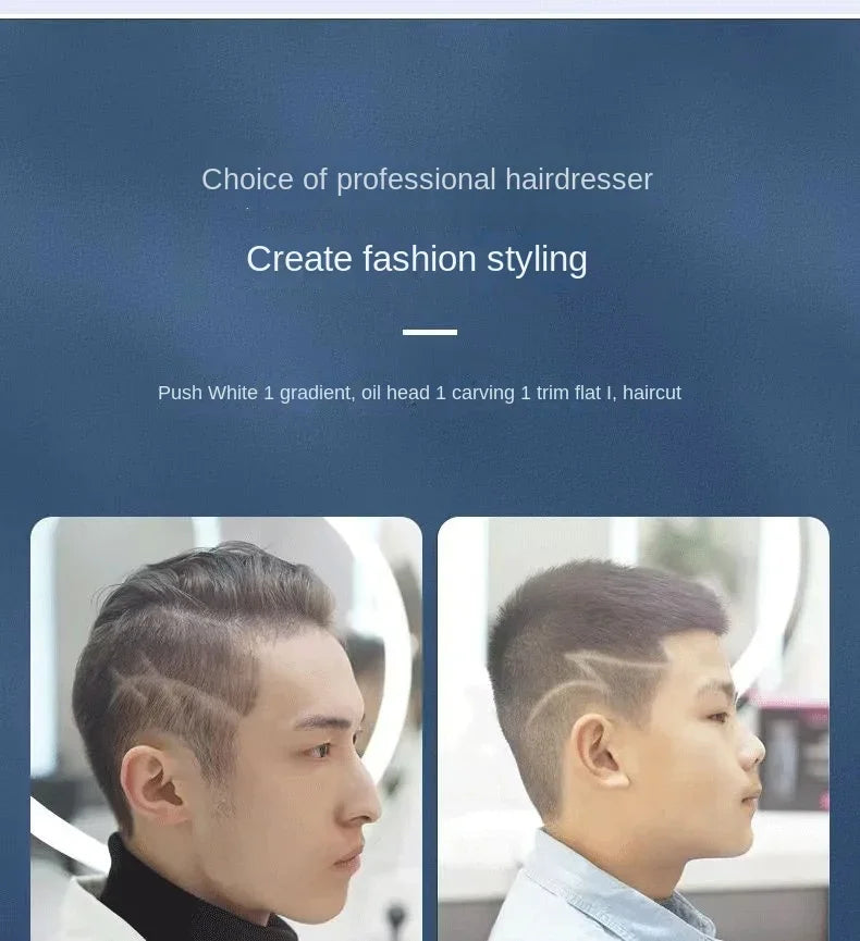Professional Hair Cutting Machine Rechargeable Transparent Electric Hair Trimmers For Men Cordless Hair Cut Machine