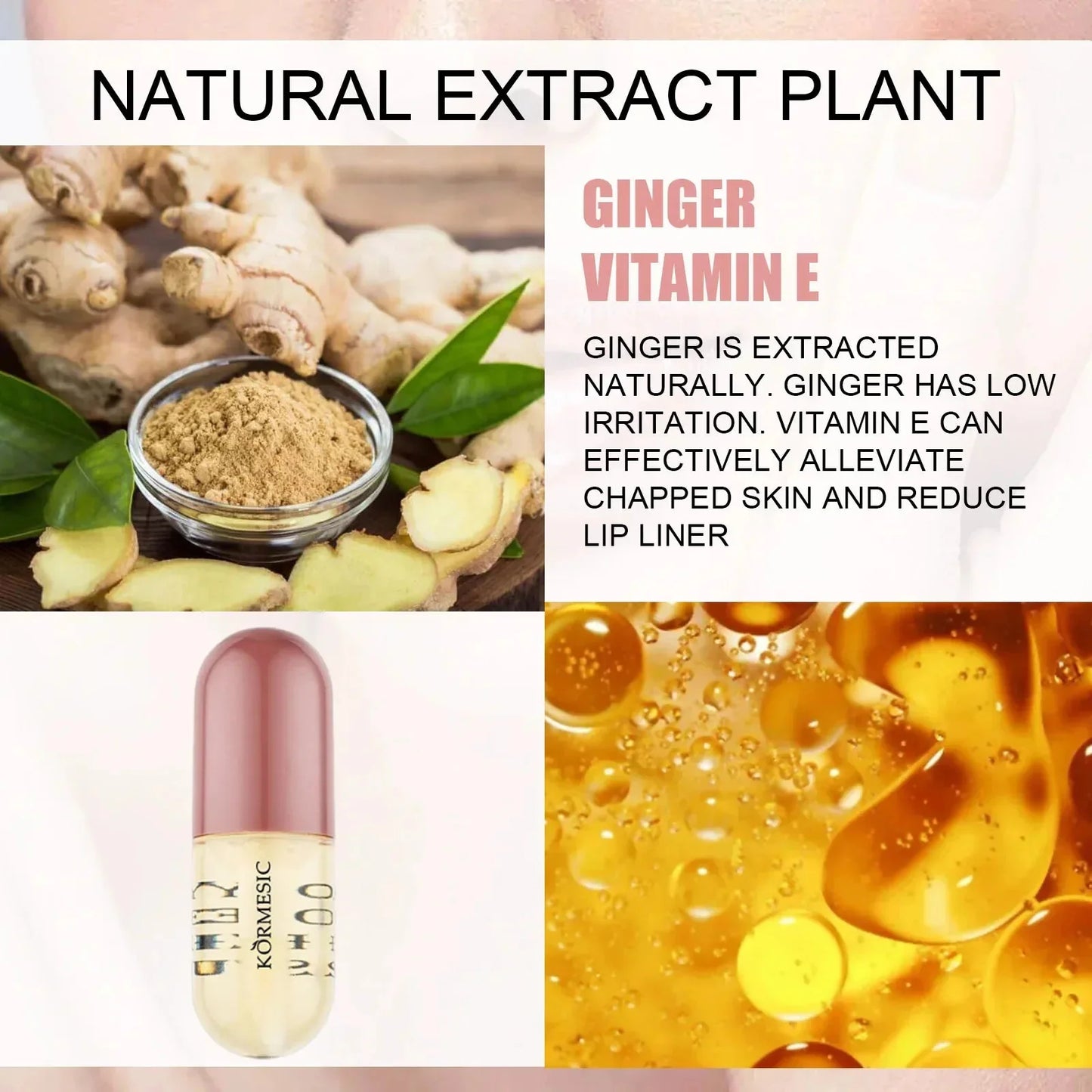 Instant Lip Plumping Essential Oil Nourishing Antiwrinkle Moisturising Sexy Lip Care Ultimate Plumping Lip Gloss Serum Cosmetics