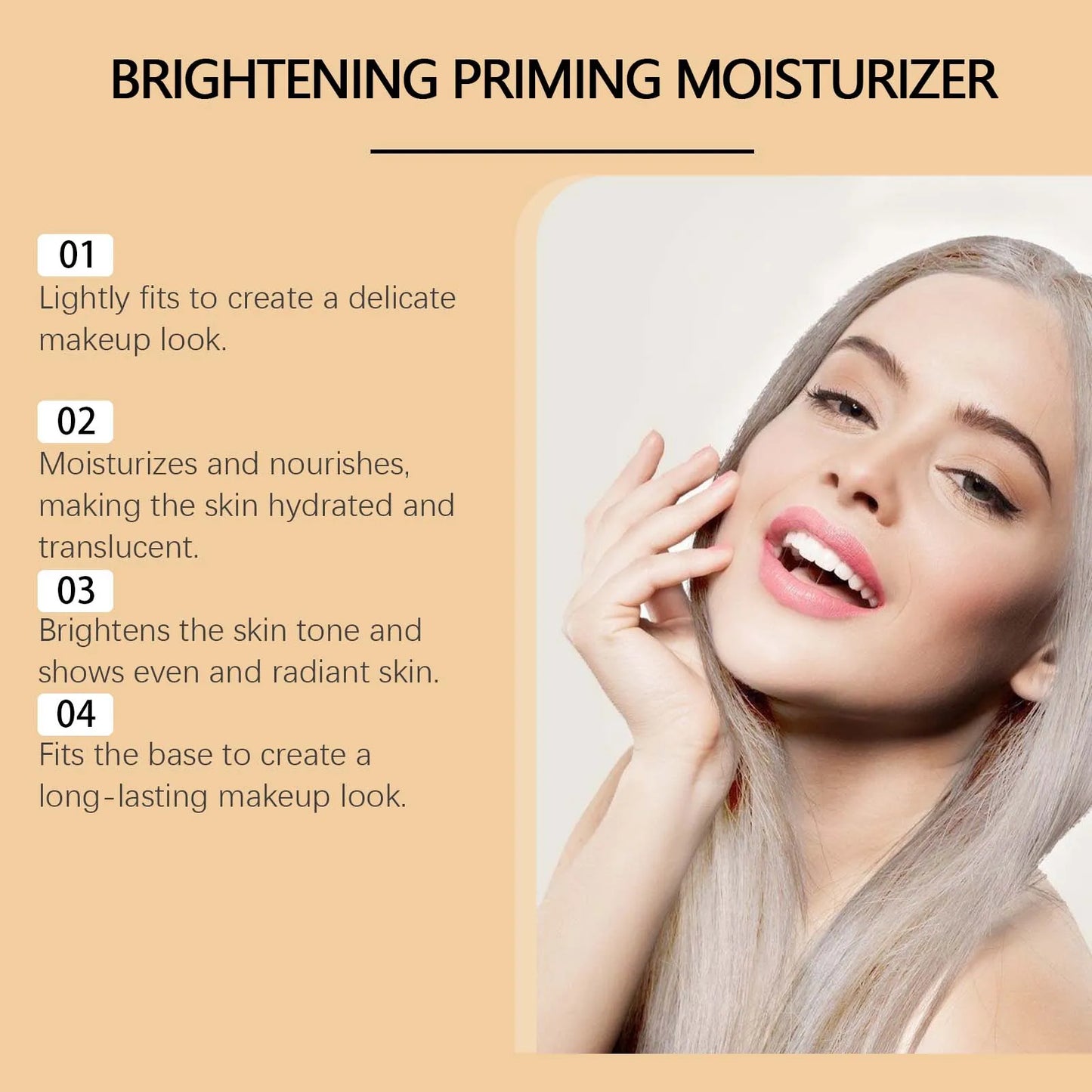 Brightening Cream Even out Skin Tone Relieves Dryness Reduce Wrinkle Spots Dullness Shrink Pores Hydrating Smooth Face Skin Care