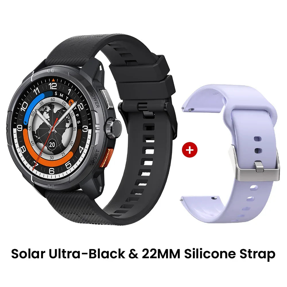 HAYLOU Solar Ultra GPS Smartwatch 1.6” AMOLED Display 5ATM Waterproof Built-in GPS Bluetooth Phone Calls Sports Smart Watch - Wear444