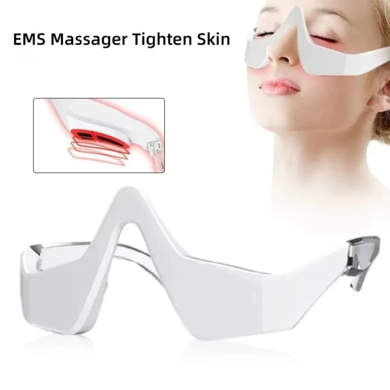 EMS Red Light Therapy Anti-Aging Eye Massager Eyes Fatigue Relief Relaxation Relieve Dark Circles Hot Compress Eye Care Massage