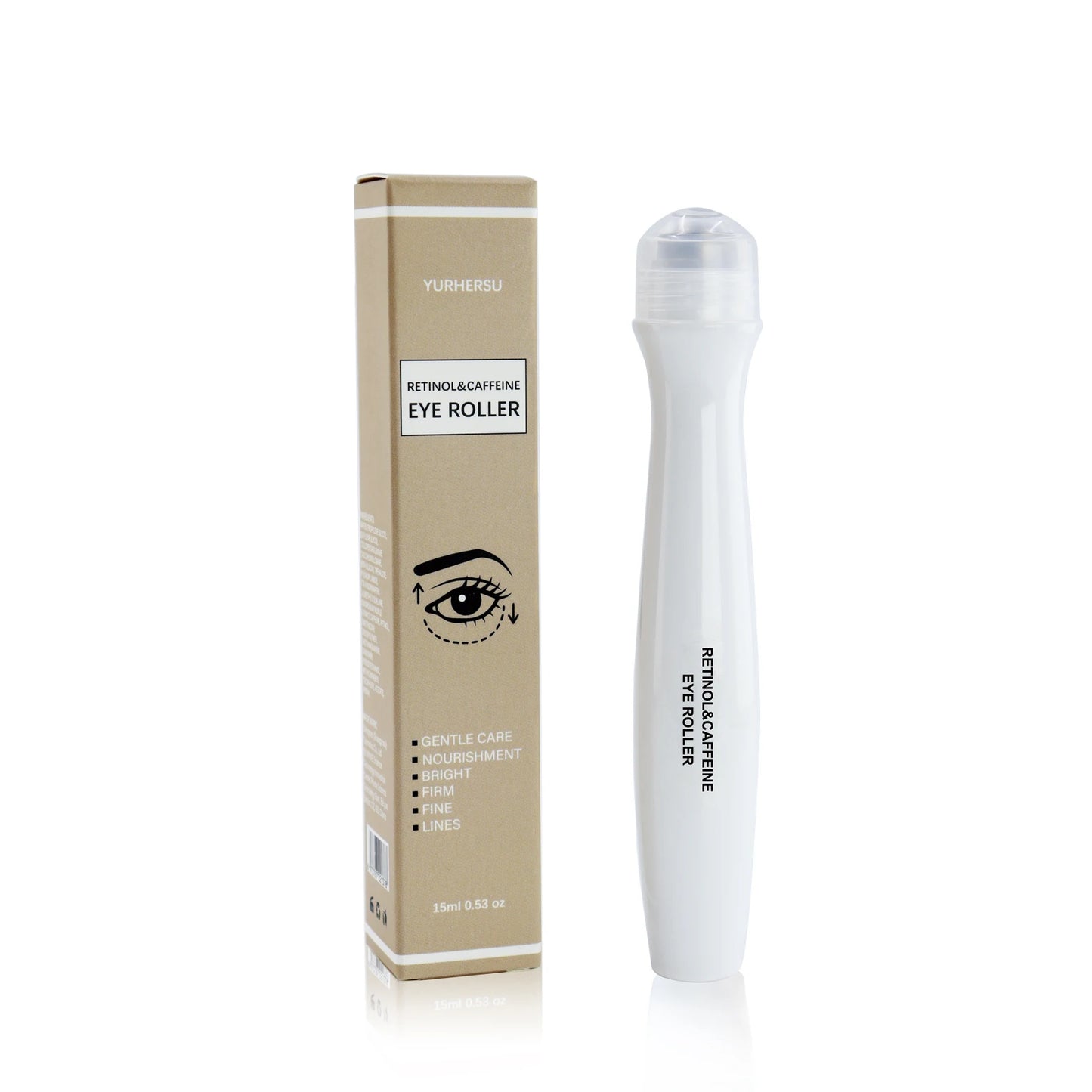 Dual care, with retinol and caffeine, brings radiance to the eyes