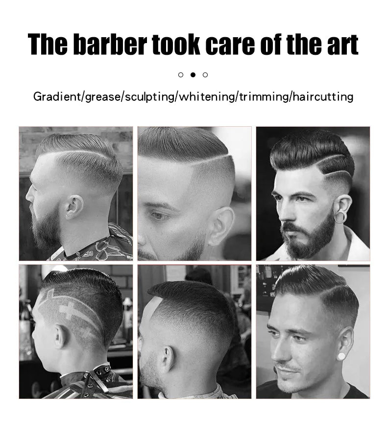 Powerful Electric Hair Clippers for men HIENA hair Trimmer Professional barber hair cutting machine Cordless Wet And Dry haircut