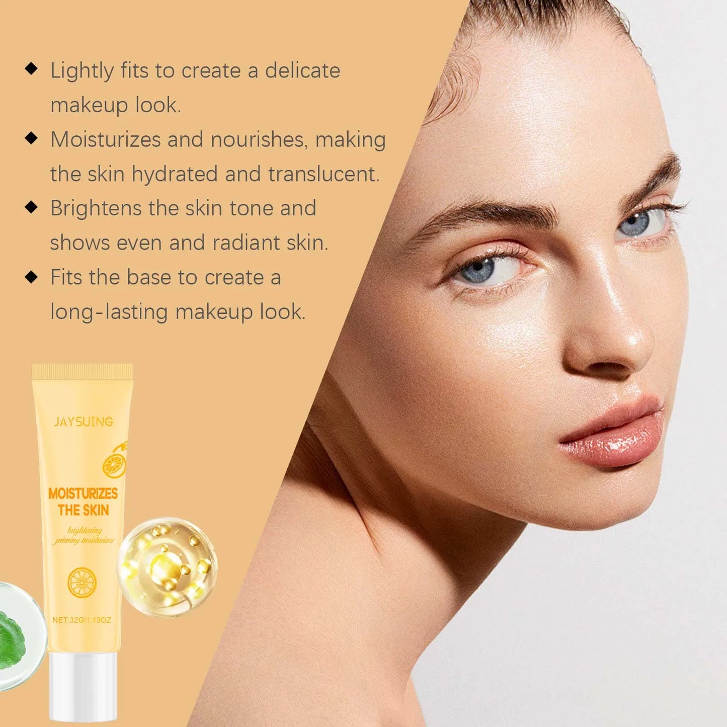 Brightening Cream Even out Skin Tone Relieves Dryness Reduce Wrinkle Spots Dullness Shrink Pores Hydrating Smooth Face Skin Care