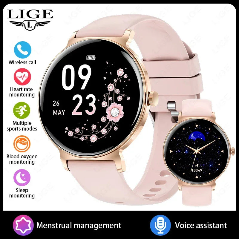 For Android IOS New Ultra Thin Smart Watch Women Screen Always Display Time Sports Bracelet Bluetooth Call Fashion Smartwatch - Wear444
