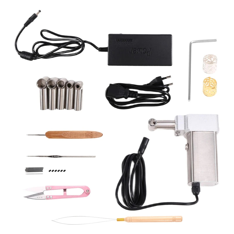 NEW Instant Dreadlocks Hair Making Machine Easy DIY Semi-Automatic Dreadlock Machine for Long Human Hair EU Plug US Plug