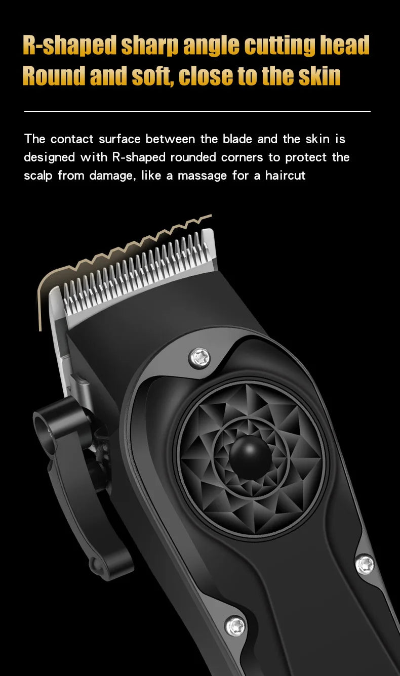 Powerful Electric Hair Clippers for men HIENA hair Trimmer Professional barber hair cutting machine Cordless Wet And Dry haircut