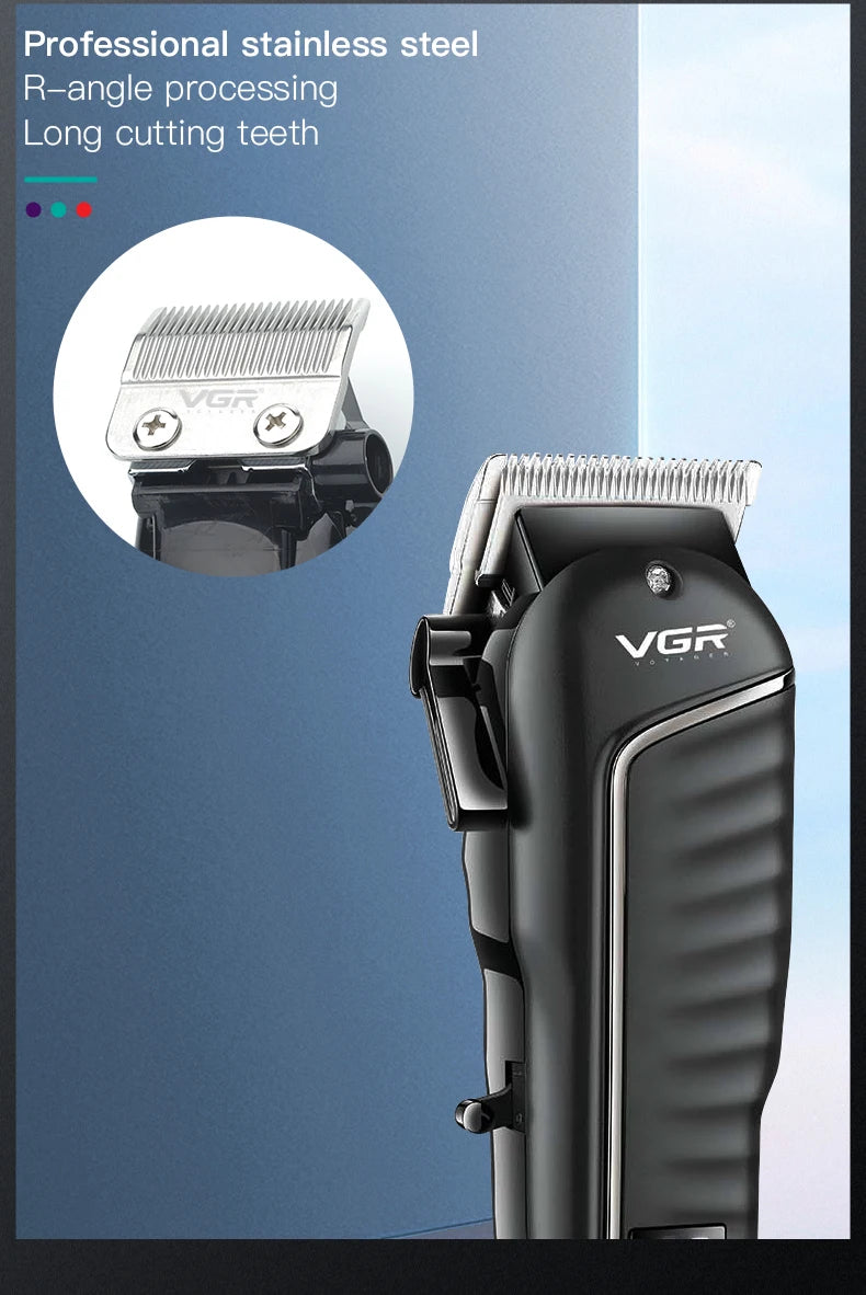 V-683 Hair Clipper Professional Electric Hair Trimmer Rechargeable Clipper Haircut Machine Men's Barber Hair Cutting Machine