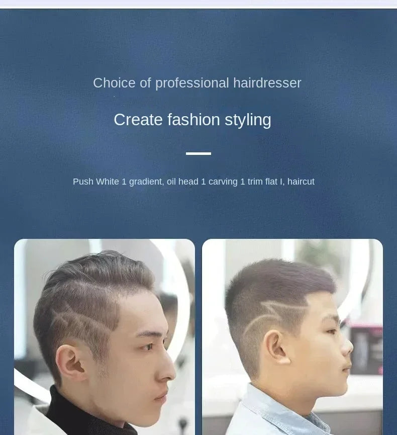 Professional Hair Cutting Machine Rechargeable  Clipper Transparent Electric Hair Trimmers For Men Cordless Hair Cut Machine