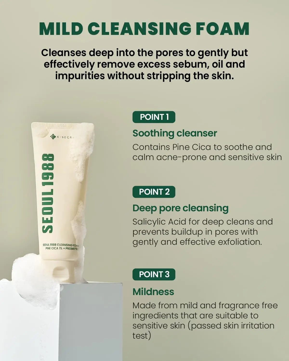 KSECRET SEOUL 1988 Skincare, Foaming Cleanser, Eye Cream, Brightening Essence, Anti-aging, Moisturizing, Improve Skin Elasticity