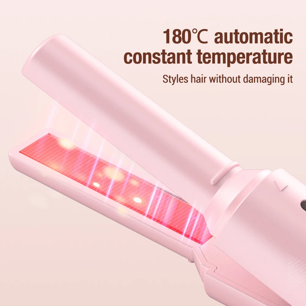 Portable Hair Straightener Small Hair Curling Machine Multifunctional Straight Hair Splint Straight Hair and Curly Hair USB Plug