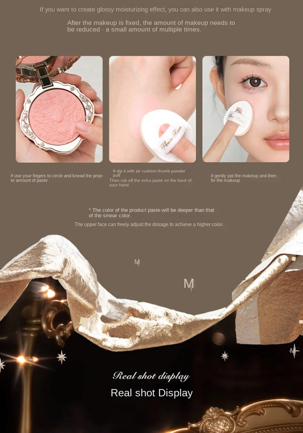 Flower Knows Little Angel Blushes Cream Smooth Long-lasting All-Day Face Enhancing Makeup Korean Blush Cream For Cheek