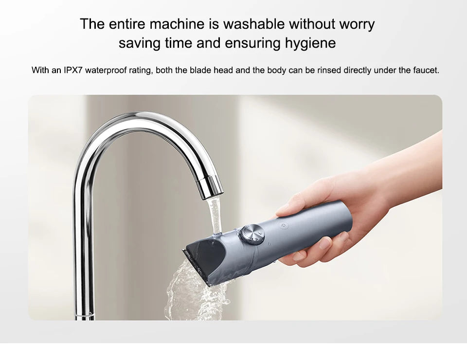 Xiaomi Mijia Hair Clipper 2 Hair Trimmer Professional Beard Cut Machine IPX7 Waterproof Wireless Haircut Machine Mijia Clipper 2