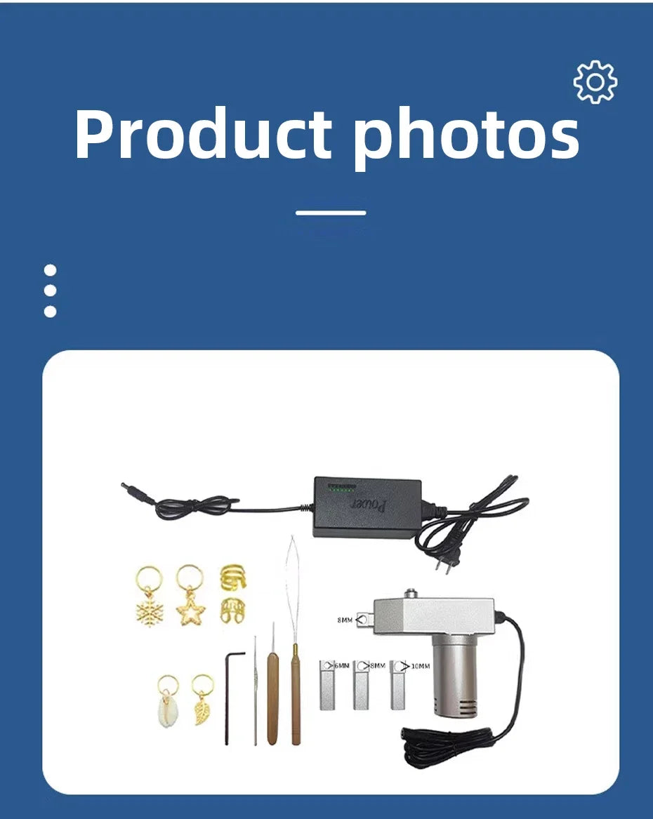 Portable Automatic Braiding Machine Electric Hair Tools Fast Braiding Machine For DIY Hair Styling Dreadlocks Braiding