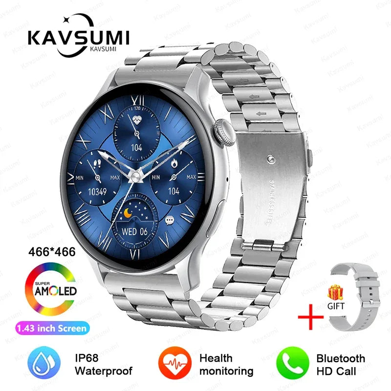 Smartwatch for Women AMOLED Screen Always Display Time NFC IP68 Waterproof Sports Call Women Smart Watch For Women Custom dial - Wear444