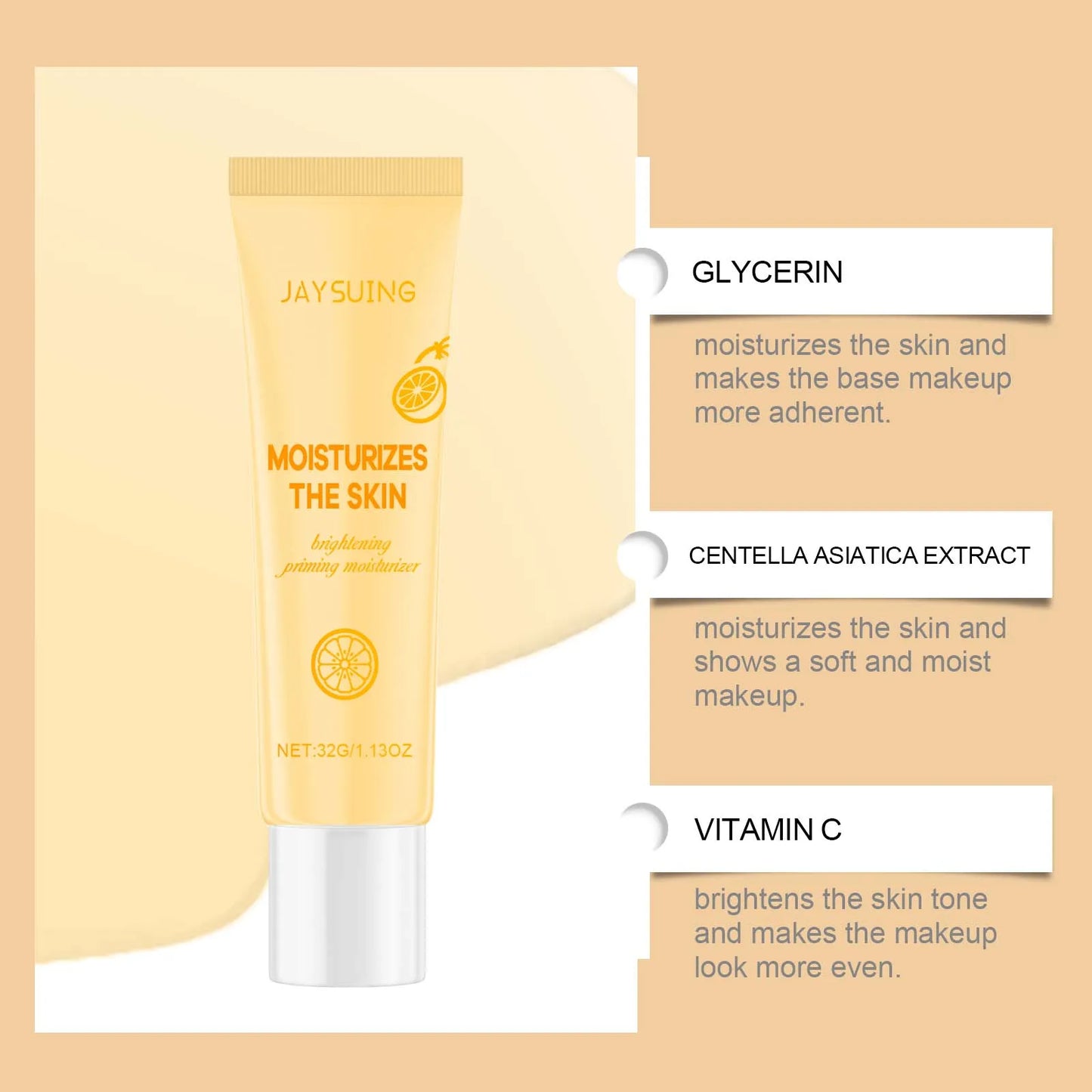Brightening Cream Even out Skin Tone Relieves Dryness Reduce Wrinkle Spots Dullness Shrink Pores Hydrating Smooth Face Skin Care