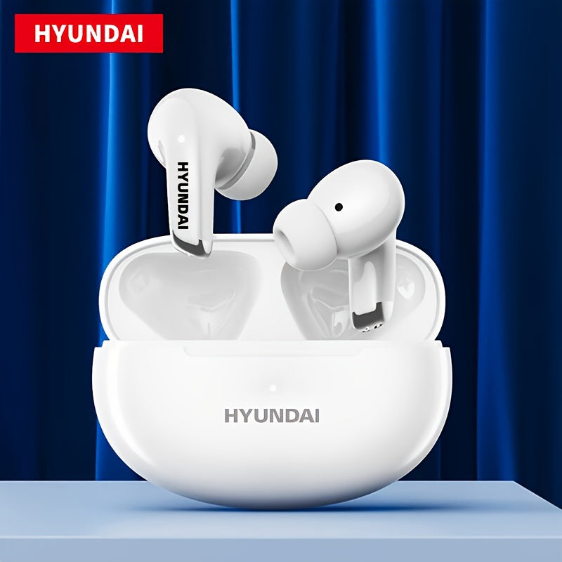 HYUNDAI LP5 Wireless In-Ear Earphones with Low-Accent Surround Sound & Noise Reduction, 1, 5W High-Quality Sound, 8H Playtime, Compact Design for Music, Sports, Commuting - Type-C Charging, Wireless Earbuds, Commuting Audio G