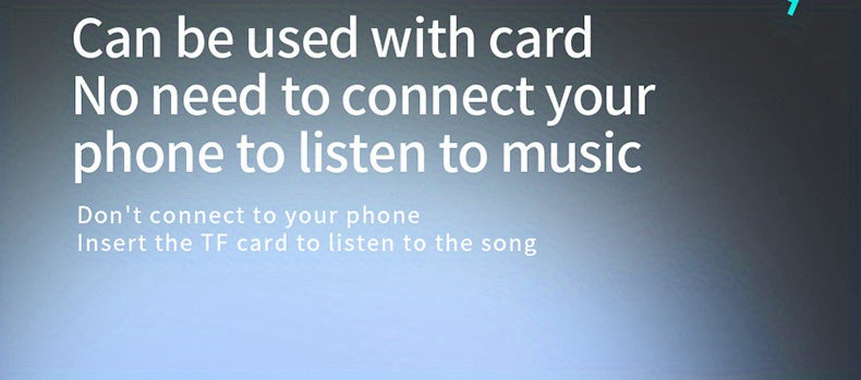 True Wireless Earphones With High-quality Noise Reduction, In Ear Sports Games, Super Long Lifespan, 2024 New Model With Excellent Sound Quality, Equipped With A Digital Display Screen And Removable Memory Card For Playback