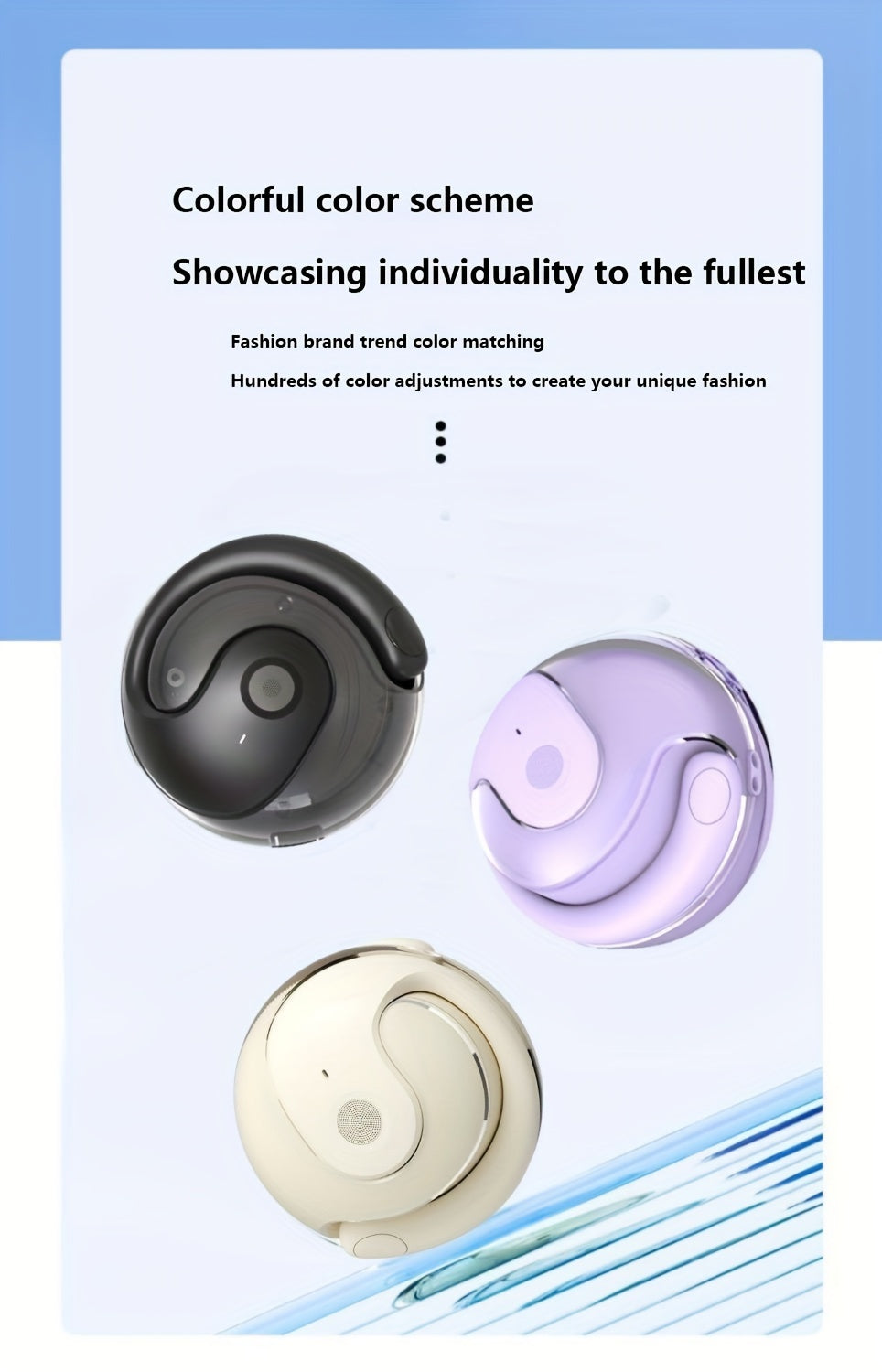 Sports Wireless Earphones With Ear Hanging High Sound Quality, Cute Running And Fitness Specific IOS/Android Universal