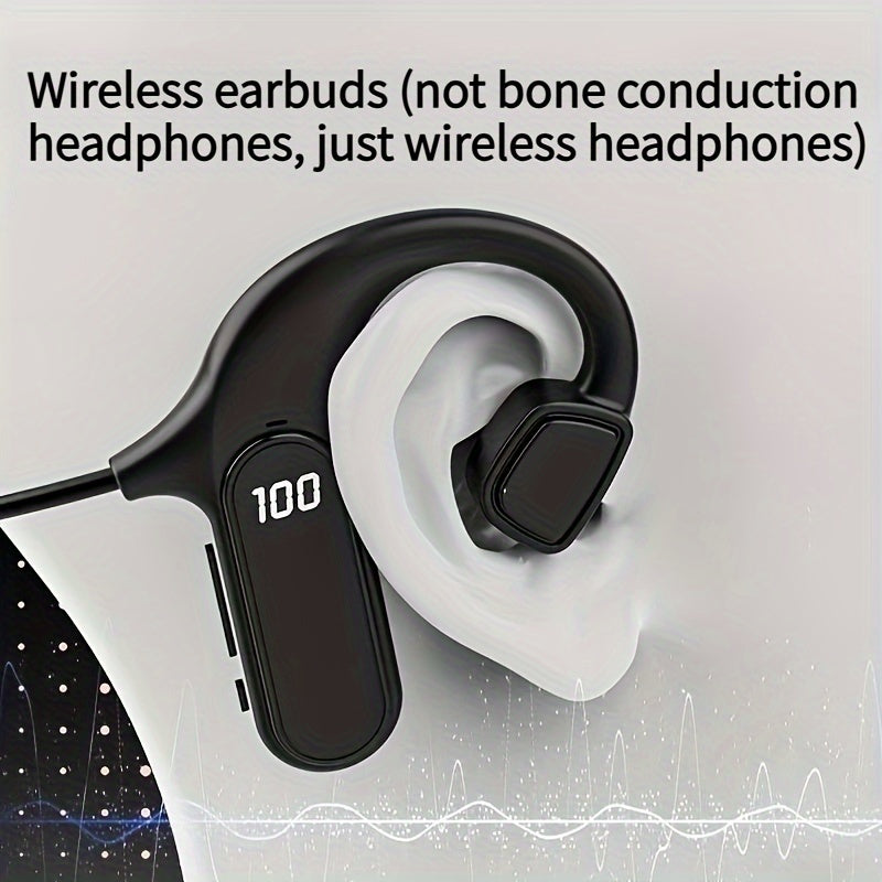 True Wireless Earphones With High-quality Noise Reduction, In Ear Sports Games, Super Long Lifespan, 2024 New Model With Excellent Sound Quality, Equipped With A Digital Display Screen And Removable Memory Card For Playback