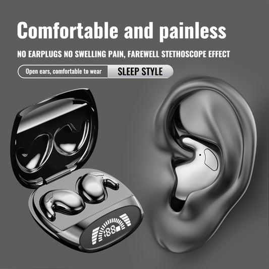 New Ultra-thin And Ultra Small Sleep Earphones With Invisible Dual Ear High-definition Call HIFI Sound Effect, Heavy Bass Running, Listening To Music, Male, Female, Adult, And Child Universal Birthday Gifts