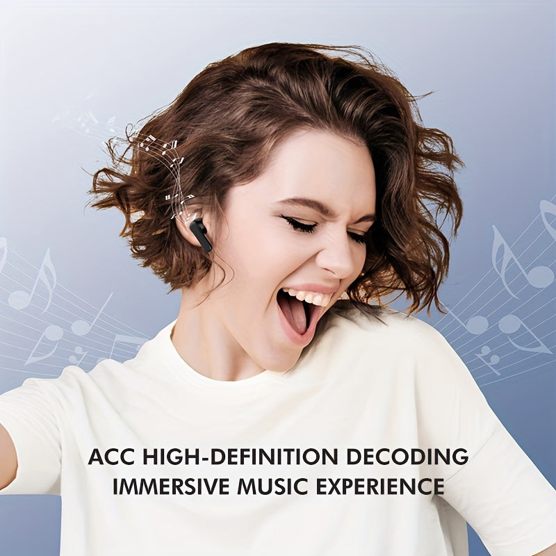 New Wireless Earphones Ultra-long Battery Life Waterproof Sports Game Mini Dual Stereo In-Ear Universal Earbuds