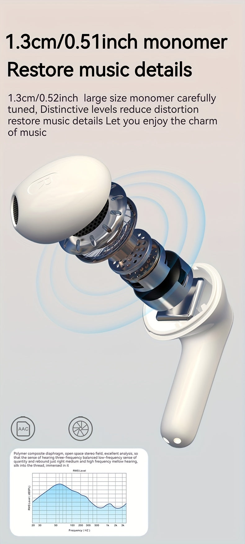 New Wireless Earphones Ultra-long Battery Life Waterproof Sports Game Mini Dual Stereo In-Ear Universal Earbuds