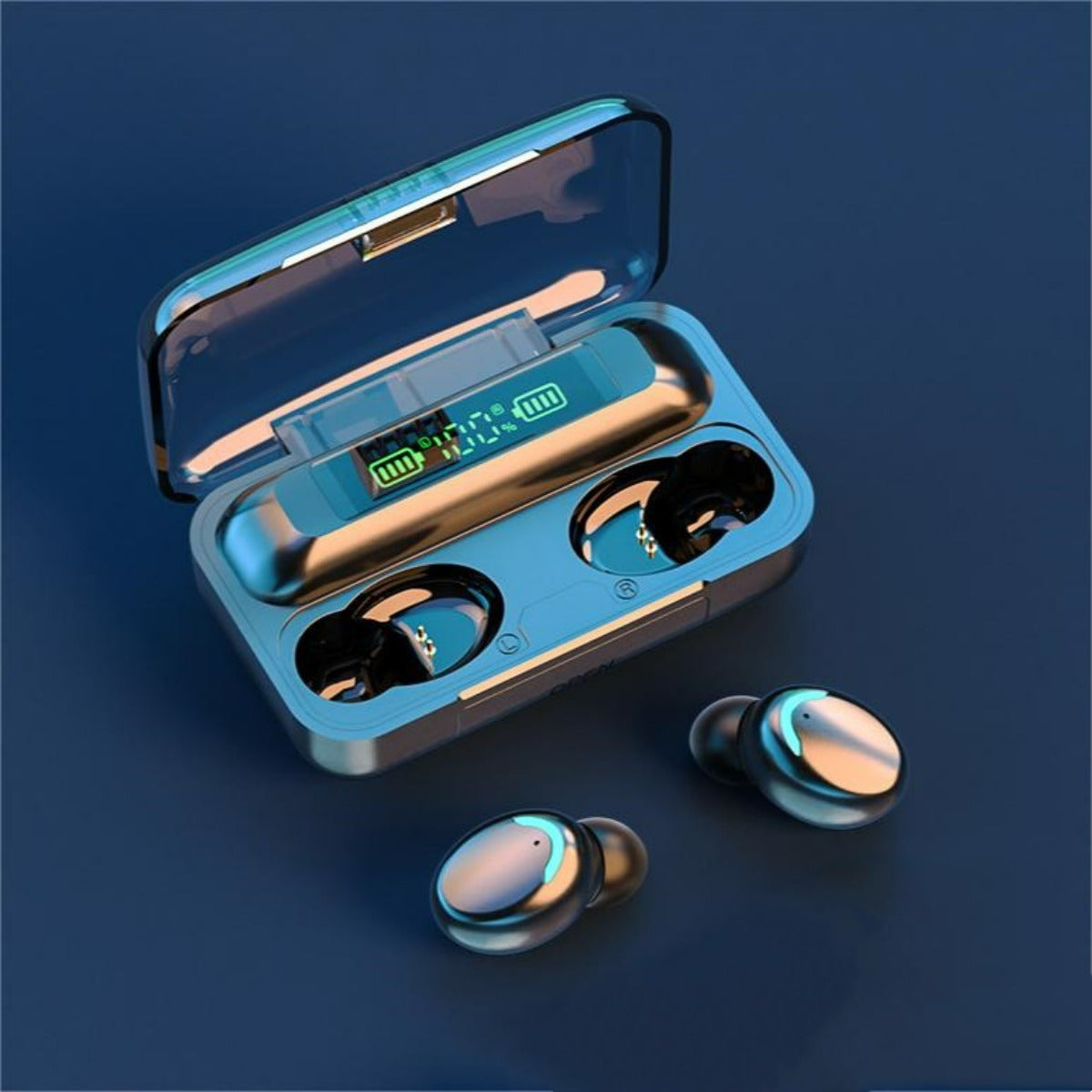 1 Pair TWS Wireless Earbuds, Stereo Sound Headphones, Sport Headset, in Ear Earphones with LED Display Charging Bin, Hi-Fi Stereo Sound, Ergonomic Headset with Touch Control