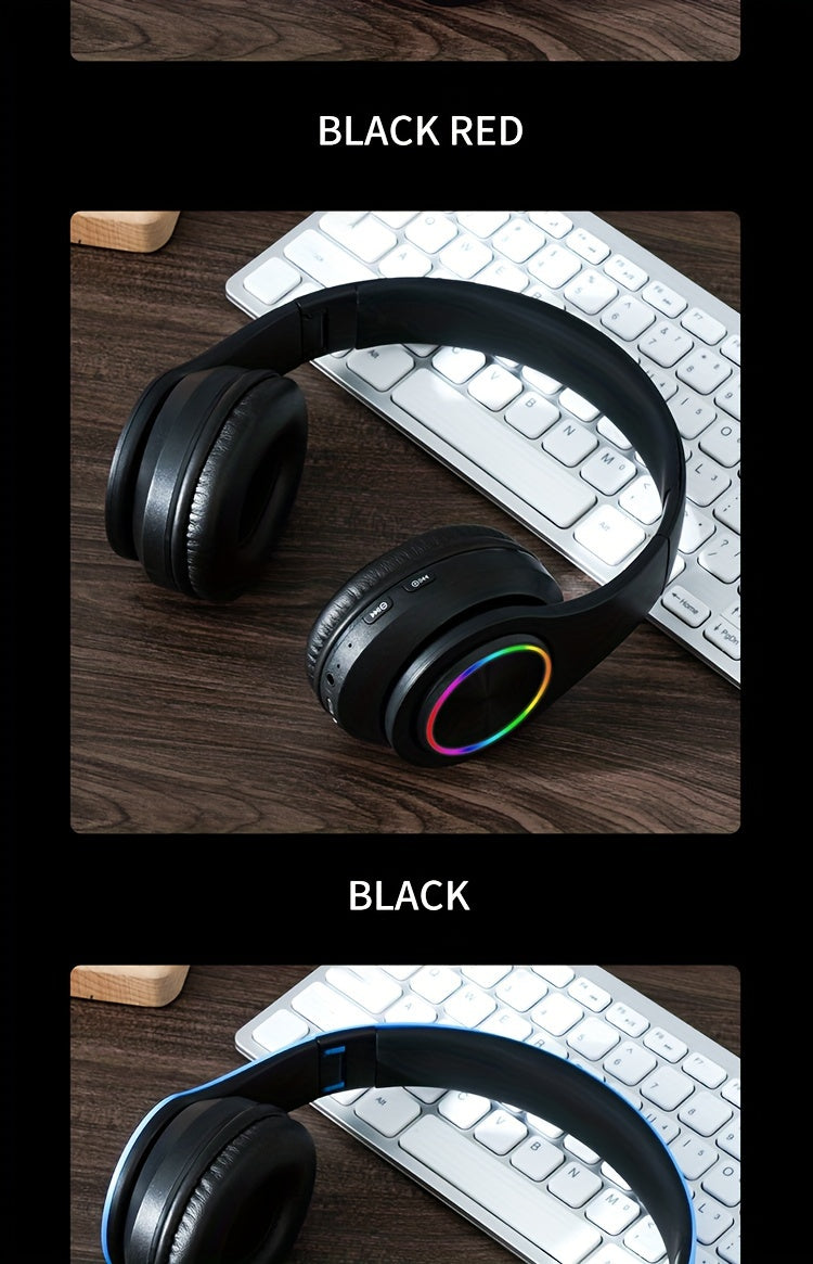 New wireless earphones with upright body sound reduction/long battery life/electronic sports gaming earphones/foldable earphones as gifts, popular wireless earphones, head mounted wireless earphones.