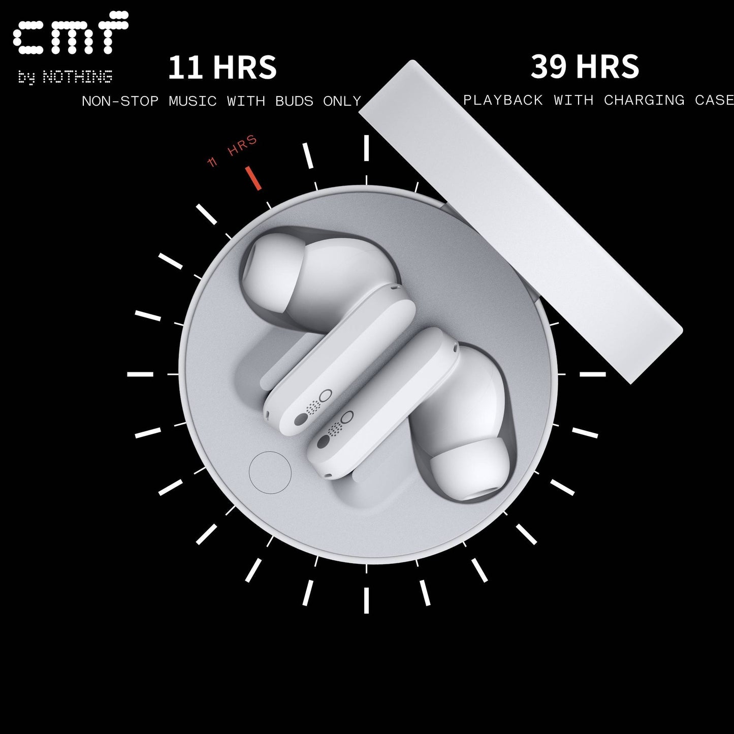 ProSound Buds Pro - Up to 39 Hours of Battery Life, 45 dB Advanced Noise Cancellation, Ultra Bass Technology, Custom Dynamic Bass, 5000 Hz Wide Band Noise Cancellation, 6 HD Mics for Crystal-Clear Calls, Wireless Earphones wi