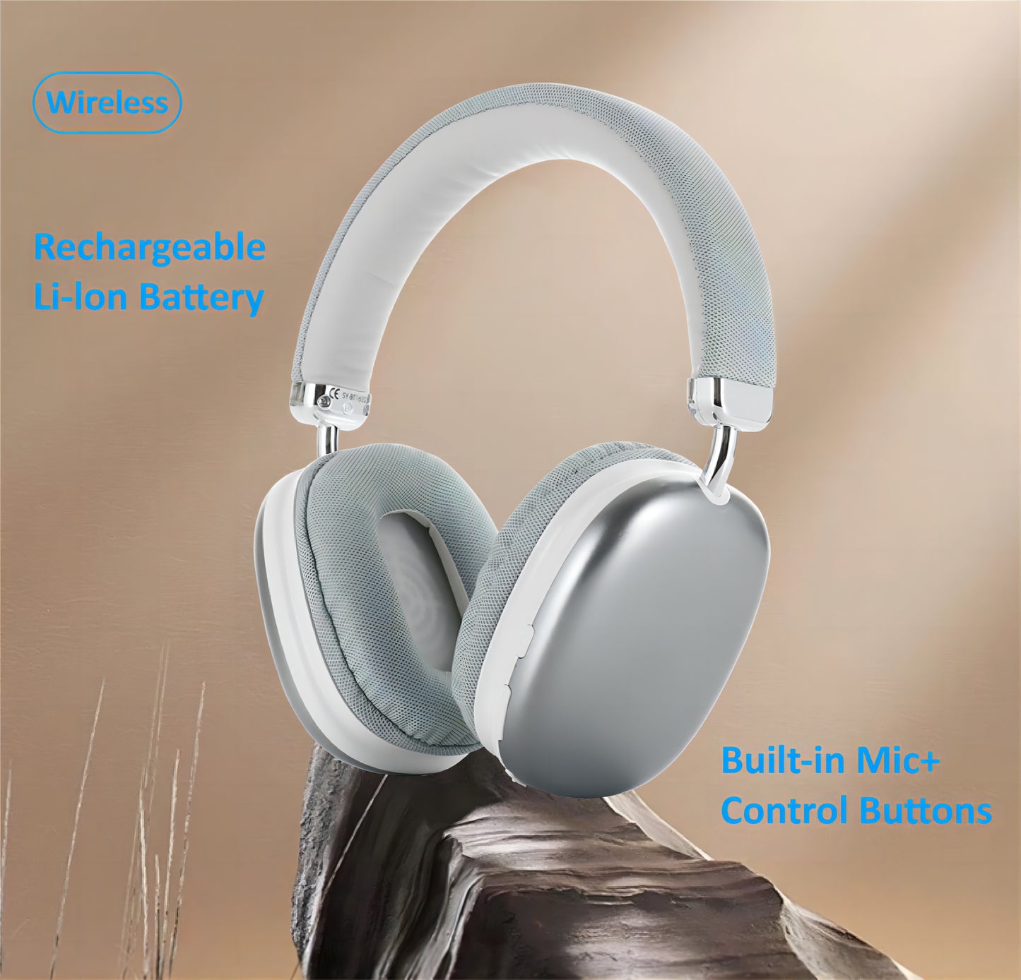 [Christmas Gift] Upgraded High-Quality Wireless Headphones, Lightweight Foldable Earphones with Built-In Microphone, Compatible with 3.5Mm Audio Cable, Travel Work Stereo Laptop Phone, Ios Wireless Gaming Headset, Christmas G