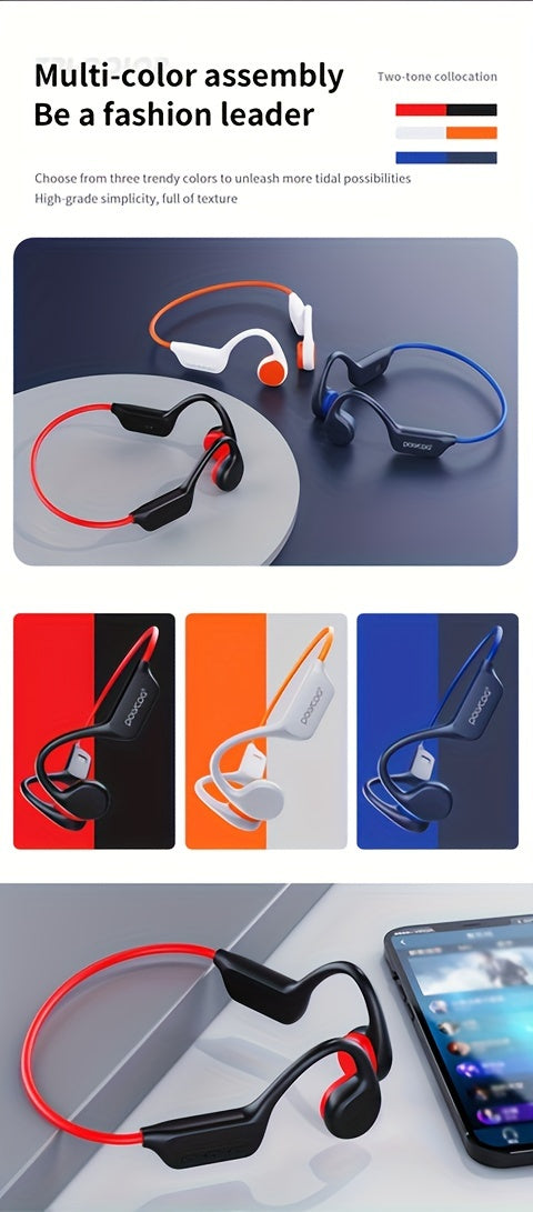 Bone Conduction Wireless Sports Earphones Waterproof Swimming Outdoor Running Exercise Unimpeded Large Capacity 10 Hours High Endurance The First Choice For Sports Enthusiasts