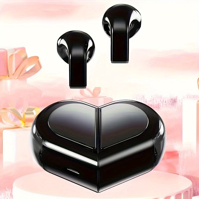 In-ear Earphones Wireless New Heart-shaped Music Earphones Esports Game Ultra-long Endurance Suitable For Cycling Exercise Lovers