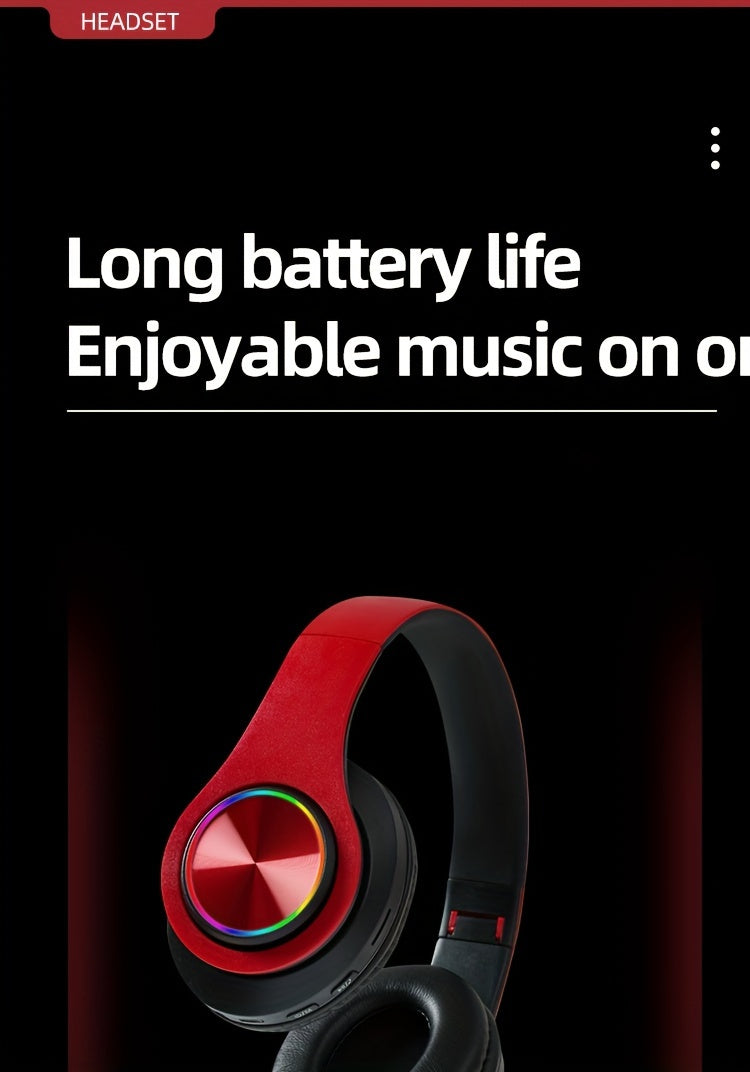 New wireless earphones with upright body sound reduction/long battery life/electronic sports gaming earphones/foldable earphones as gifts, popular wireless earphones, head mounted wireless earphones.