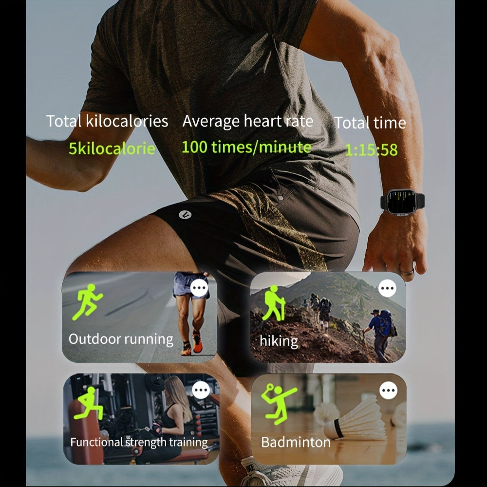 Two-in-One Wireless Earphone Watch - Smartwatch with Built-in Earphones, Multi-functional Sports Features, and Quick Call Answering - Convenient, Sweat-Resistant, and Stylish