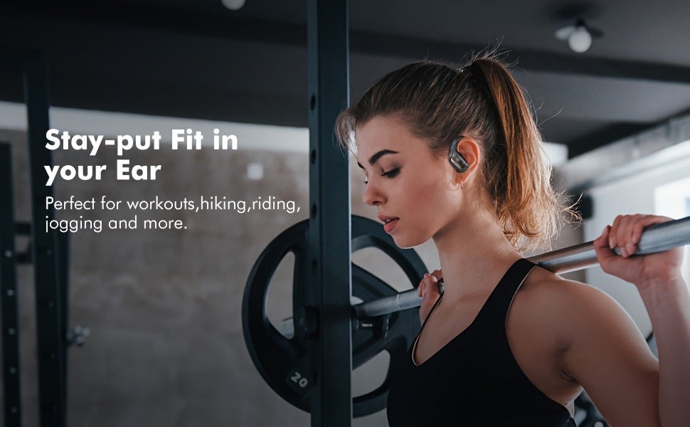 GREATWALL TWS Wireless Earphones Headset Wireless 5.3 Sports ear-hook Headset Stereo noise reduction Earbuds Battery Capacity Digital Display Low Latency And Low Power Consumption Built-in Microphone HD Call