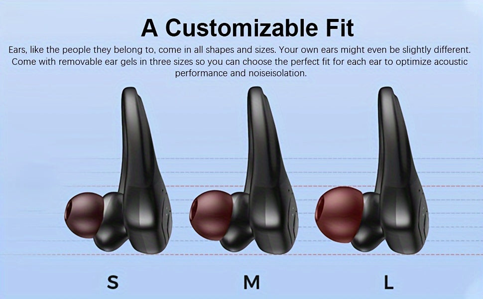 GREATWALL TWS Wireless Earphones Headset Wireless 5.3 Sports ear-hook Headset Stereo noise reduction Earbuds Battery Capacity Digital Display Low Latency And Low Power Consumption Built-in Microphone HD Call