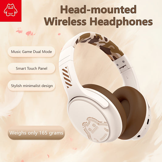 ZOMBIESCAT Wireless Earphones Headworn Wireless Noise Reduction Computer Wired Game 2024 New Ultra Long Range