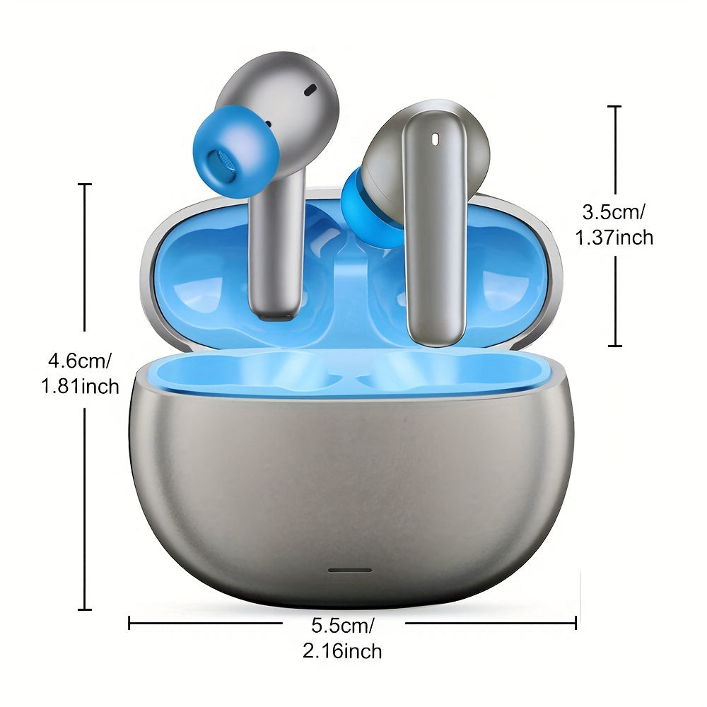 [30H Playback Wireless Earbuds] Wireless Earbuds Active Noise Cancelling Earphones, Wireless 5.2 With Microphone Charging Case, 30 Hours Playback Time, In Ear High Fidelity Stereo Earphones Suitable For IPhone Airpod Pro/Andr