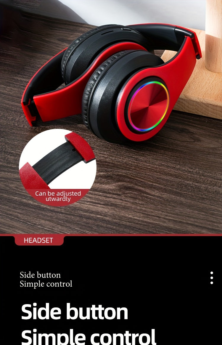 New wireless earphones with upright body sound reduction/long battery life/electronic sports gaming earphones/foldable earphones as gifts, popular wireless earphones, head mounted wireless earphones.