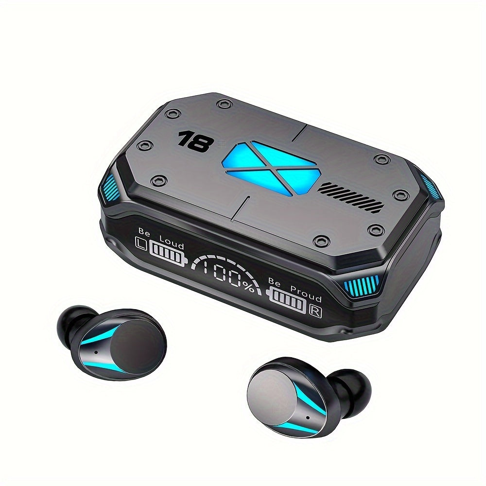 M41 New Alloy Gaming Earphones Wireless Tws Earbuds With Lcd Display hifi Bass Music Headsets In-ear Wireless Earbuds