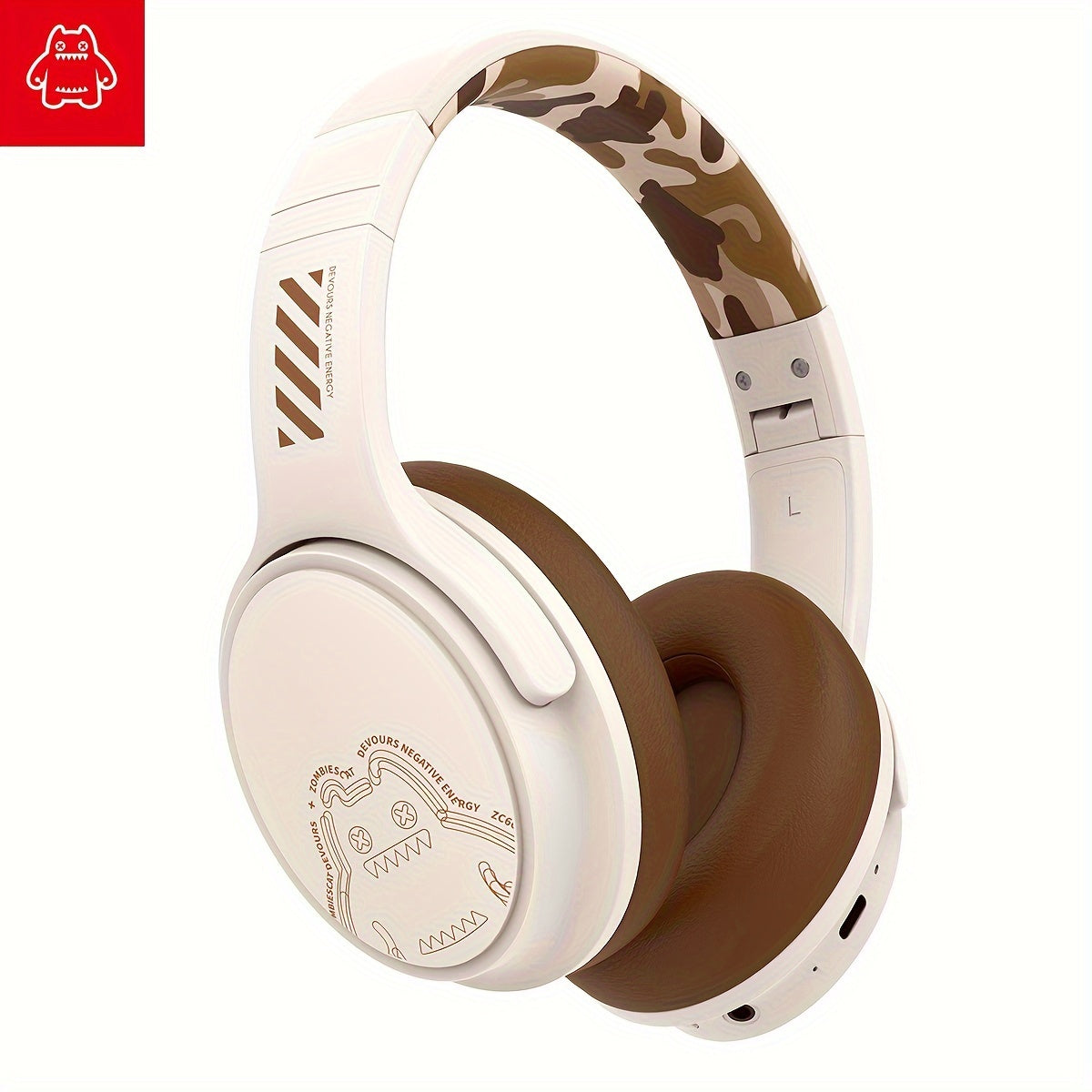 ZOMBIESCAT Wireless Earphones Headworn Wireless Noise Reduction Computer Wired Game 2024 New Ultra Long Range